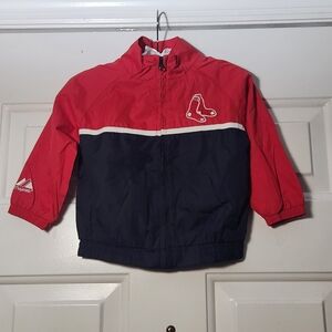 Genuine Major League Boston Red Sox Jacket Size 18 mos with small spot on collar